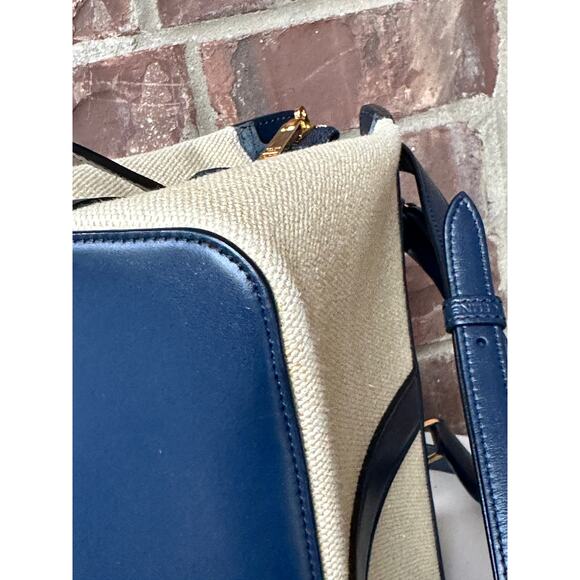 Celine Cabas de France Tote Canvas with Leather Small 43681 - Picture 6 of 14